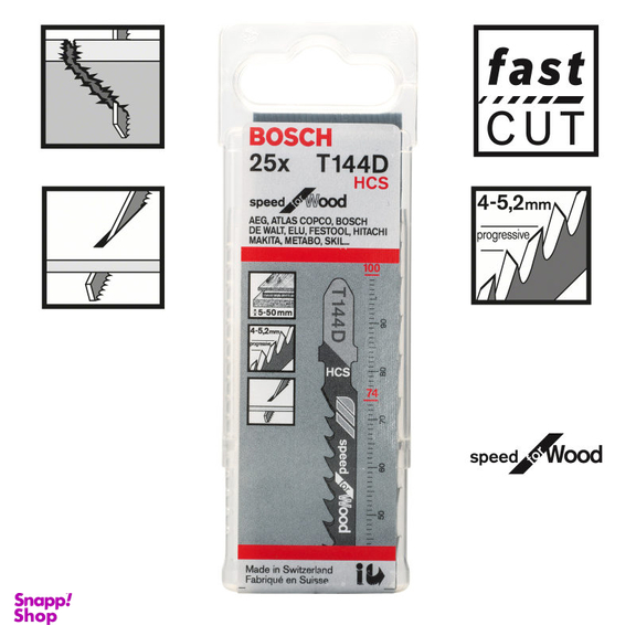 تیغه اره عمود بر بوش مدل T144 D Hcs Speed For Wood