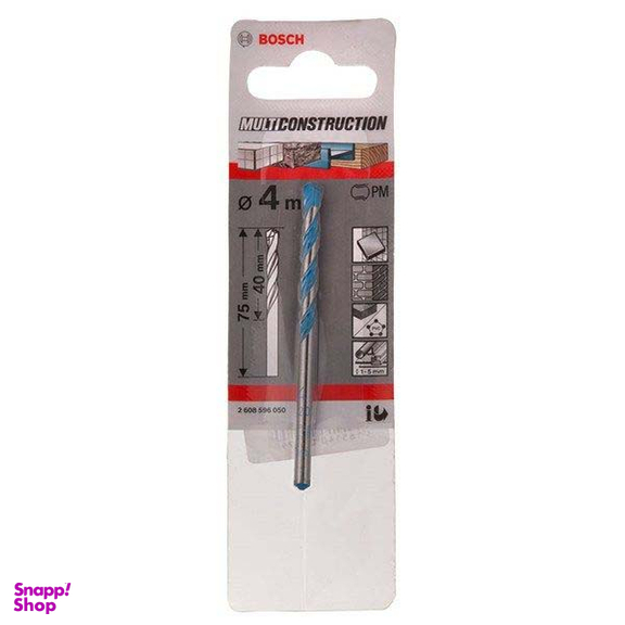 مته همه کاره بوش (Bosch) مدل 2608596050 قطر 4 میلی‌ متر