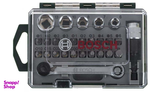 مجموعه 27 عددی سری بکس و پیچ گوشتی بوش (Bosch) مدل 2607017160