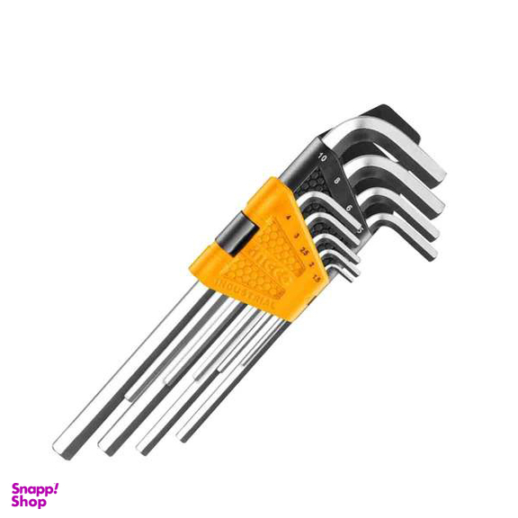 آچار آلن بلند اینکو (Ingco) مدل Hhk-11092 مجموعه 9 عددی