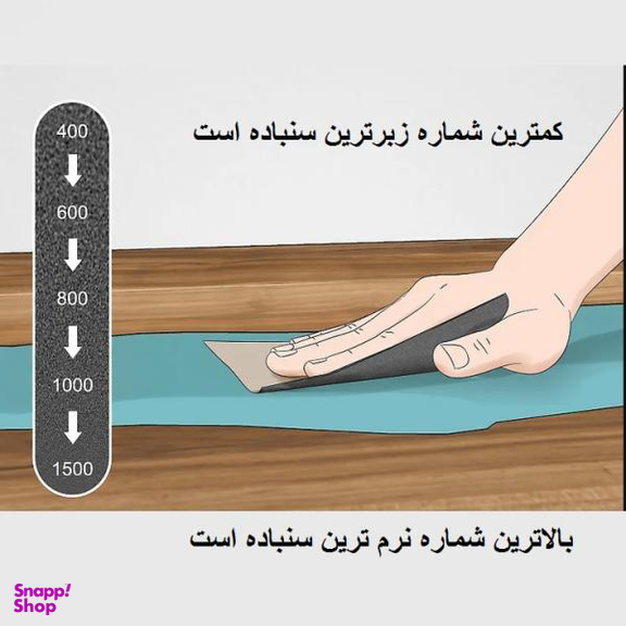 ورق سنباده اسمیردکس (Smirdex) مدل P220 Alox