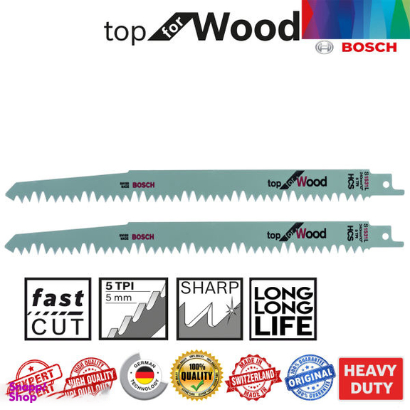 تیغ اره افقی بر بوش (Bosch) مدل S 1531 L مجموعه 2 عددی