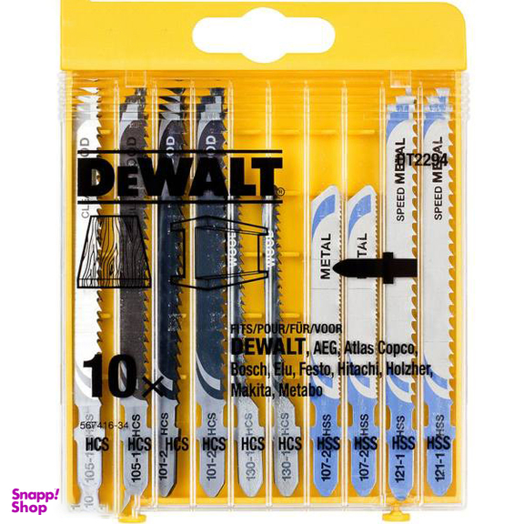 تیغه اره عمود بر دیوالت (Dewalt) مدل Dt2294 مجموعه 10 عددی