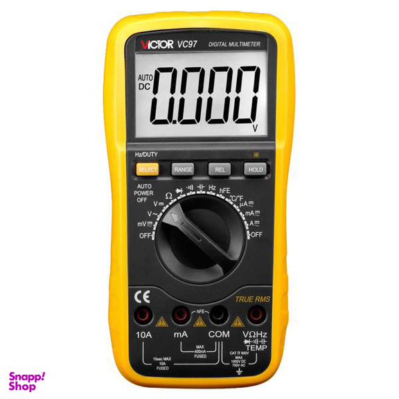 مولت متر دیجیتال ویکتور (Victor) مدل Vc97 اتورنج سلکتوری Ac، Dc کارخانه Victor