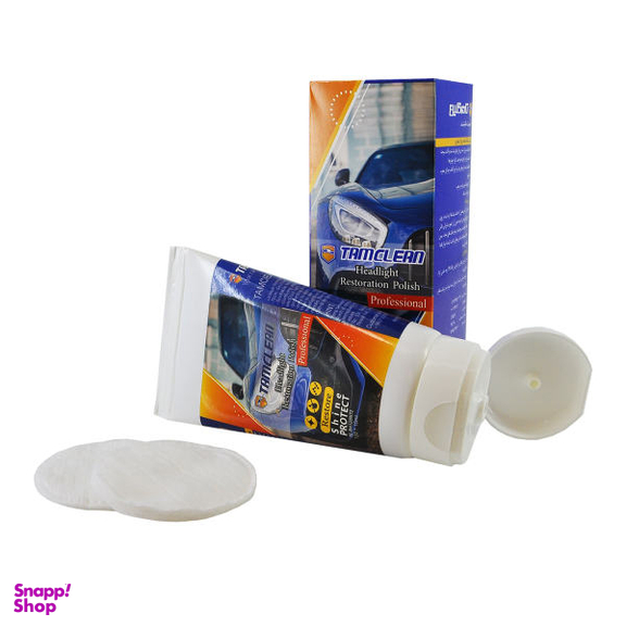 پولیش شفاف کننده چراغ خودرو تام کلین (Tamclean) مدل Tc-Rh120N72 حجم 120 میلی لیتر