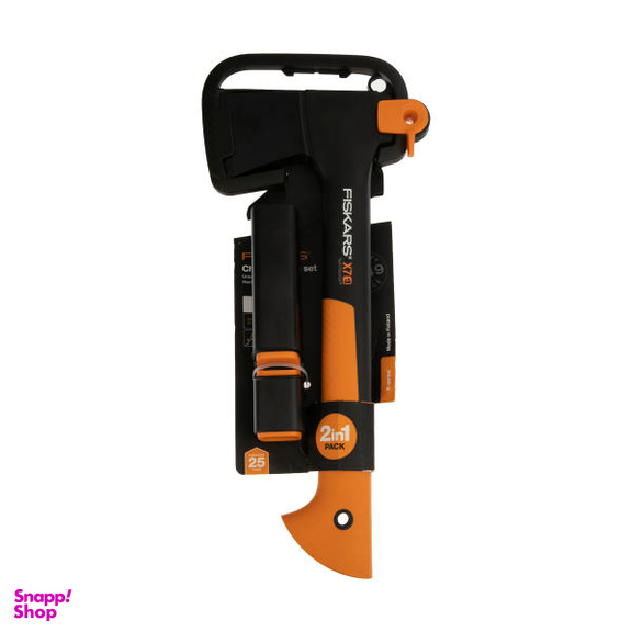 تبر فیسکارس (Fiskars) مدل X7 به همراه تبر تیزکن