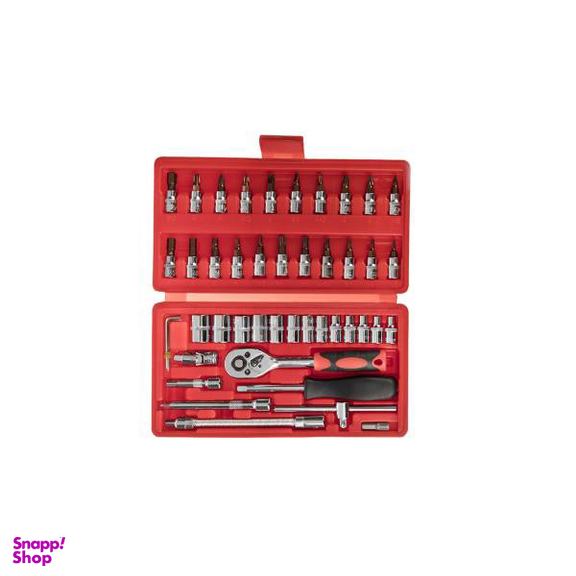 آچار و سری بکس و پیچ گوشتی ساتاگود (Satagood) مدل G-10027 مجموعه 46 عددی