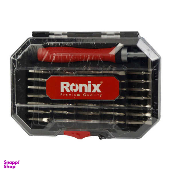 پیچ گوشتی جغجغه ای ساعتی رونیکس (Ronix) مدل Hr-2719 مجموعه 37 عددی