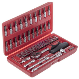 آچار و سری بکس و پیچ گوشتی ساتاگود (Satagood) مدل G-10028 مجموعه 46 عددی