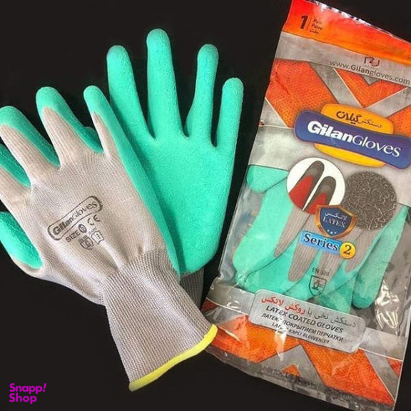 دستکش ایمنی دستکش گیلان (Gilan Glaves) مدل لاتکس ضد برش سایز Xl مجموعه 12 عددی
