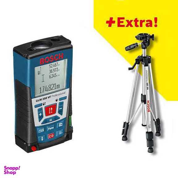 متر لیزری بوش مدل GLM 250 VF + Bt 150