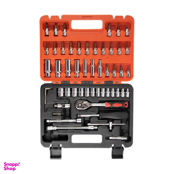 آچار و سری بکس و پیچ گوشتی ساتاگود (Satagood) مدل G-10025 مجموعه 53 عددی