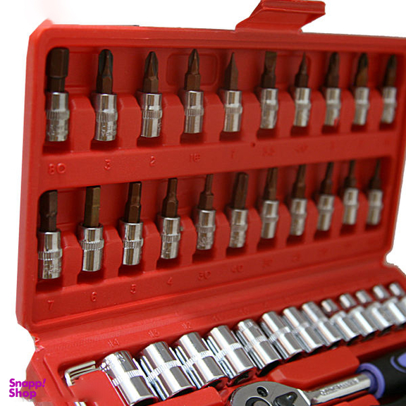 آچار و سری بکس و پیچ گوشتی اسرانوی (Srunv) مدل A1-X04605 مجموعه 46 عددی