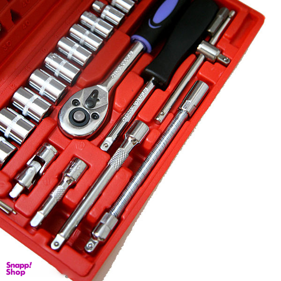 آچار و سری بکس و پیچ گوشتی اسرانوی (Srunv) مدل A1-X04605 مجموعه 46 عددی