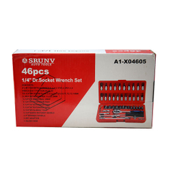 آچار و سری بکس و پیچ گوشتی اسرانوی (Srunv) مدل A1-X04605 مجموعه 46 عددی