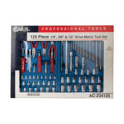 ابزار جنیوس تولز (Genius Tools) مدل Ac-234125 مجموعه 125 عددی