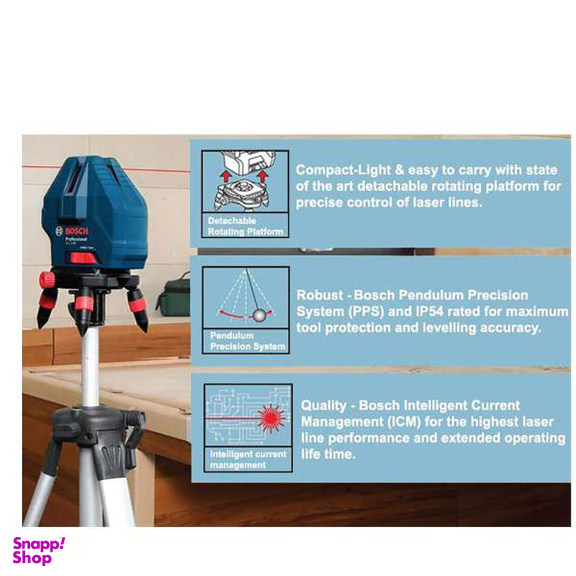 تراز لیزری بوش (Bosch) مدل Gll 5-50 X