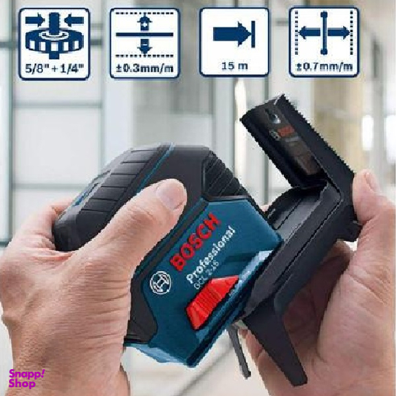 تراز لیزری خط و نقطه بوش (Bosch) مدل Gcl 2-15 Extra