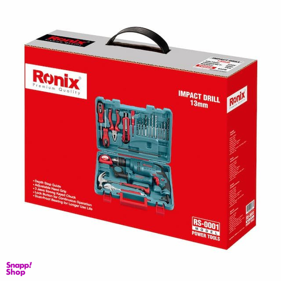 ست دریل چکشی رونیکس مدل RH-RS0001 مجموعه 22 عددی