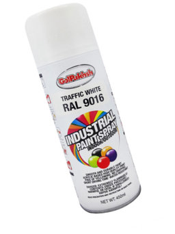 اسپری رنگ سفید گل پخش مدل RAL9016 حجم 450 میلی لیتر