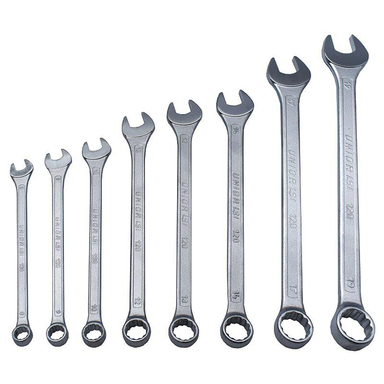 آچار یکسر تخت و یکسر رینگی یونیور (Unior) مدل 120/1CS مجموعه 8 عددی