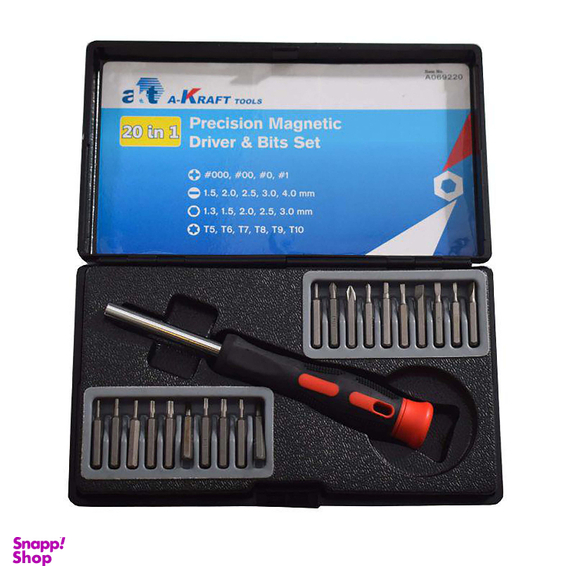 پیچ گوشتی آ-کرافت (A-kraft) مدل A069220 مجموعه 21 عددی