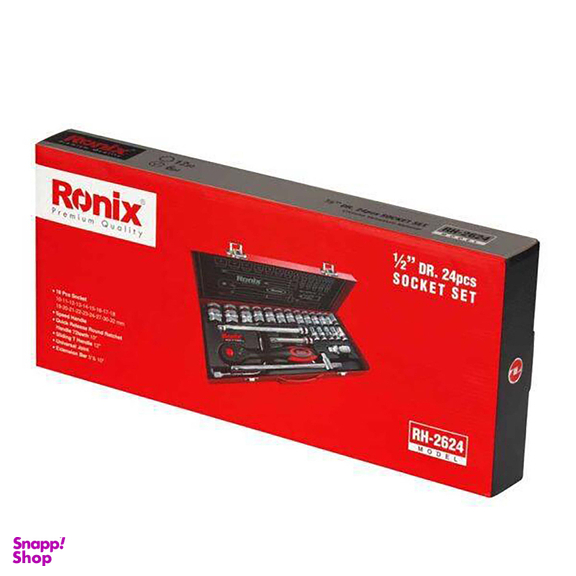 آچار و سری بکس رونیکس (Ronix) مدل 2624RH مجموعه 24 عددی