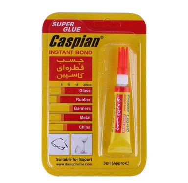 چسب قطره‌ ای کاسپین (Caspian) مدل Super Glue حجم 3 گرم