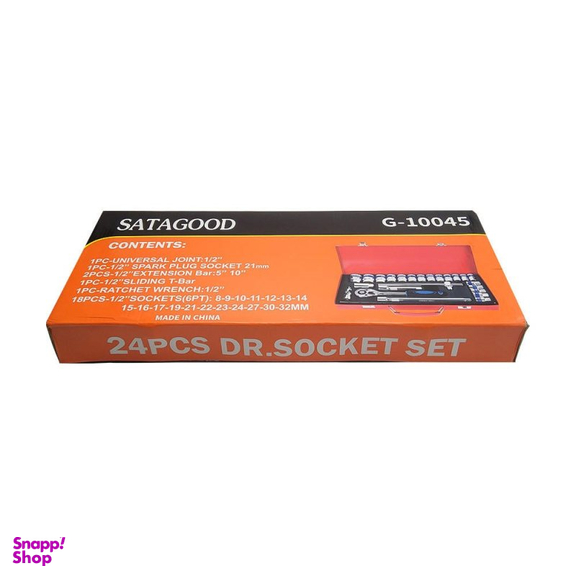 مجموعه 24 عددی آچار و سری بکس ساتاگود (Satagood) مدل G-10000