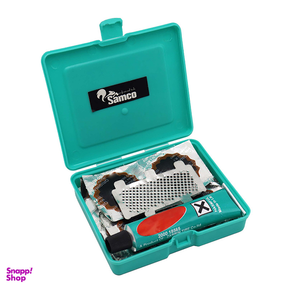 چسب و وصله پنچرگیری تیوپ سامکو (Samco) مدل YP-T-12 مجموعه 12 عددی