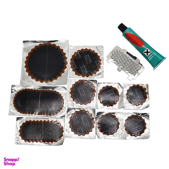 چسب و وصله پنچرگیری تیوپ سامکو (Samco) مدل YP-T-12 مجموعه 12 عددی
