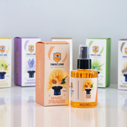 اسپری خوشبو کننده خودرو تام کلین (Tamclean) مدل Magic Peach کد TC-FL110NPS حجم 110 میلی لیتر