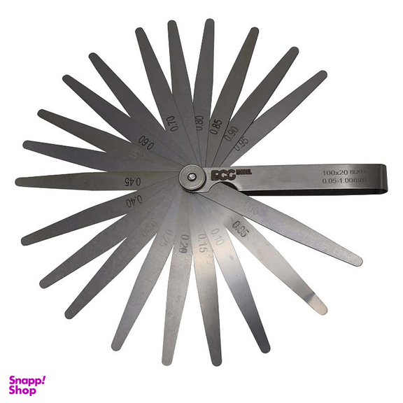 آچار فیلر مدل داگ کد YP-AP-020 مجموعه 20 عددی