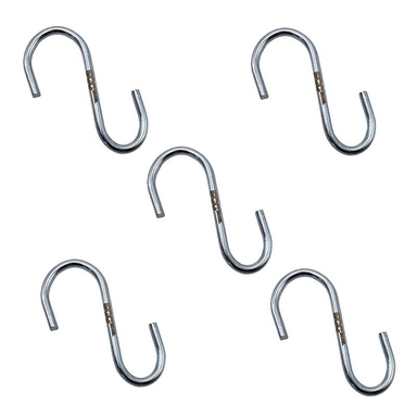 قلاب آویز مدل داگ طرح اس شکل کد YPK-ZAKHIM-7MM بسته 5 عددی