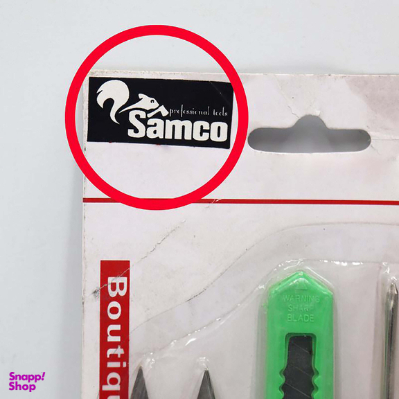 پیچ گوشتی سامکو (Samco) مدل YP-04 مجموعه 4 عددی به همراه کاتر و قیچی