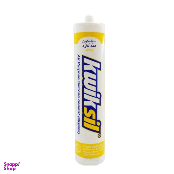 چسب سیلیکون کاسپین (Caspian) مدل شفاف حجم 300 میلی لیتر