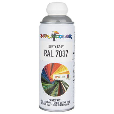 اسپری رنگ خاکستری دوپلی کالر (Dupli Color) مدل Ral 7037 حجم 400 میلی لیتر