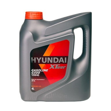روغن موتور خودرو هیوندای اکس تیر (Hyundai Xteer) مدل G500 10W40 SL حجم 4000 میلی لیتر
