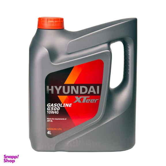 روغن موتور خودرو هیوندای اکس تیر (Hyundai Xteer) مدل G500 10W40 SL حجم 4000 میلی لیتر