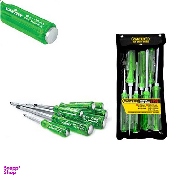 پیچ گوشتی واستر (Vaster) مدل ضربه خور مجموعه 7 عددی