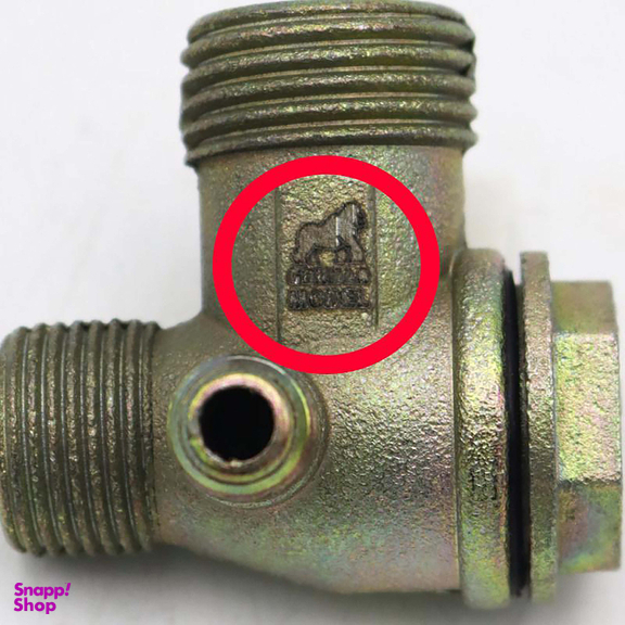 شیر یکطرفه کمپرسور باد مدل گوریلا کد YP-MAT-50LITR-1/2INCH