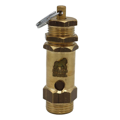 سوپاپ اطمینان کمپرسور باد مدل گوریلا کد YPB-REZVEH-1٫2INCH سایز 1/2 اینچ