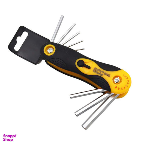 آچار آلن شش گوش مدل داگ (Model Dog) کد YPH-6GOSH-1٫5-8MM