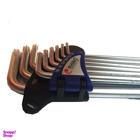 آچار آلن رینو (Rhino) مدل ستاره‌ ای کد 09-setareh مجموعه 9 عددی