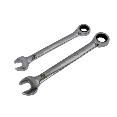 آچار سر تخت و رینگی جغجغه‌ای مدل کوییک (Model Quick) کد YP-HC-015-19MM مجموعه 2 عددی