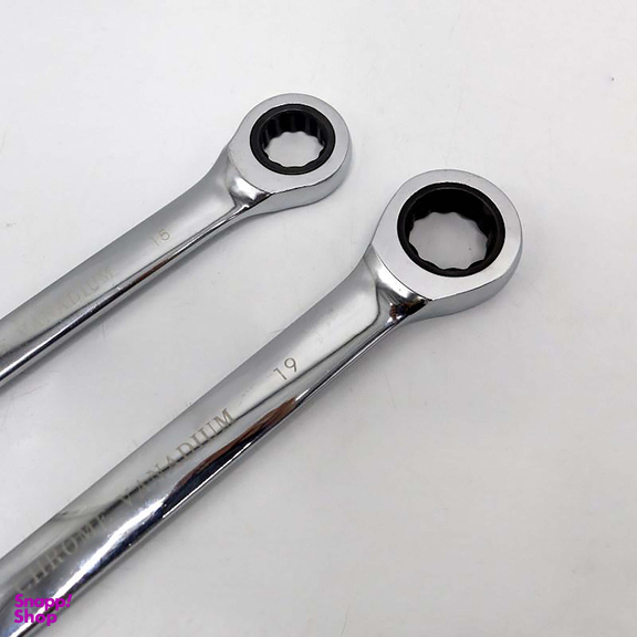 آچار سر تخت و رینگی جغجغه‌ای مدل کوییک (Model Quick) کد YP-HC-015-19MM مجموعه 2 عددی