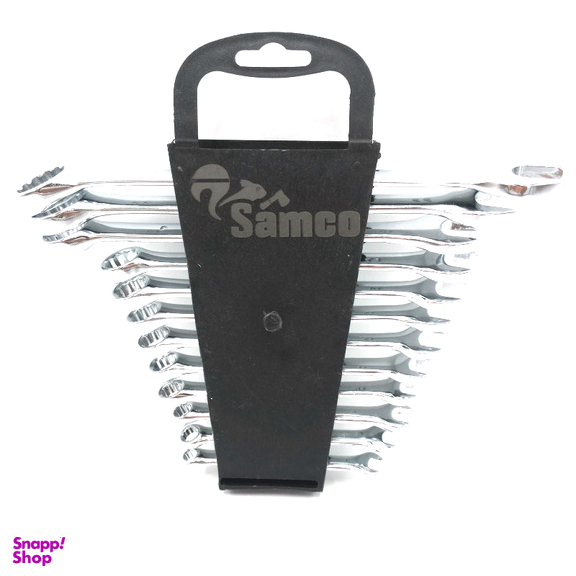 آچار یک سر تخت و یک سر رینگی سامکو مدل YP012 مجموعه 12 عددی