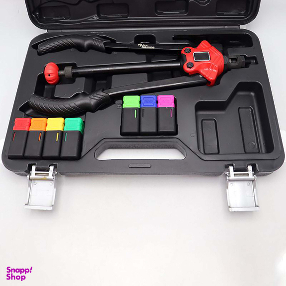 انبر مهره پرچ کن سامکو (Samco) مدل نیمه اتوماتیک کد YP-Nime Automatic-08 مجموعه 8 عددی