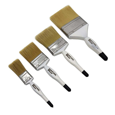 قلم مو نقاشی مدل داگ کد YP-ROGHANI-1٫5-2٫5-3-4INCH مجموعه 4 عددی
