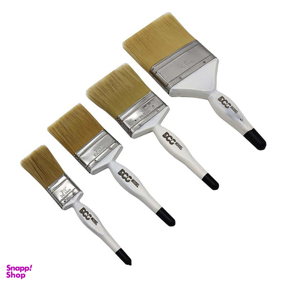 قلم مو نقاشی مدل داگ کد YP-ROGHANI-1٫5-2٫5-3-4INCH مجموعه 4 عددی